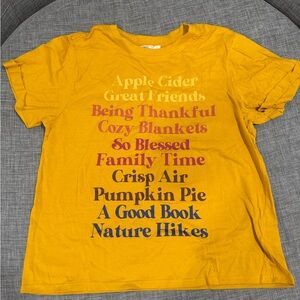 Mustard Yellow Graphic Tee